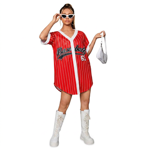 Camiseta de Béisbol Vintage a Rayas de Alta Calidad OEM/ODM, Personalizada, Estilo Urbano, Oversize, con Gráficos en la Parte Delantera, Transpirable, Sin Mangas, Unisex - Product Image 2