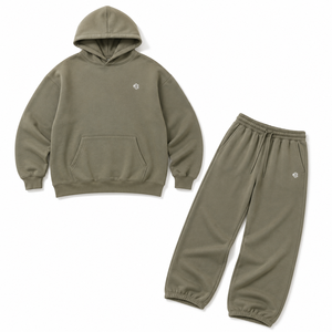 Oversized Custom Women Hoodie for Women Jogger <b>Set</b> Premium Fleece <b>Sweat</b> Suit OEM Plain Athleisure Tracksuit Winter Autumn Wear - Product Image 3