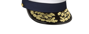 Casquette non garnie en polyester/coton, broderie 3D avec sangle tressée et insigne ancre, uniforme premium en tissu maillé imperméable - Product Image 3