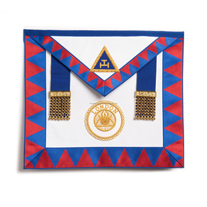 Tablier de Grand Chapitre de l'Arche Royale, broderie en fils métalliques, fait main au Royaume-Uni, de qualité supérieure, pour la loge maçonnique - Product Image 1