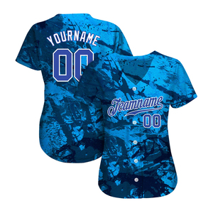 เสื้อเบสบอลสั่งทำพิเศษ 100% โพลีเอสเตอร์ พิมพ์ลายด้วยความร้อน ระบายอากาศได้ดี แห้งเร็ว ไซส์ใหญ่ ผู้ชาย แขนสั้น OEM - Product Image 2