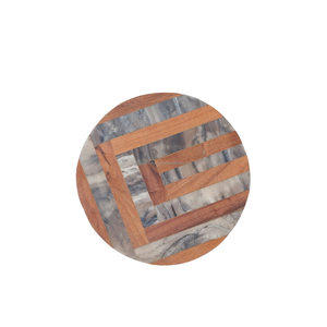 Couvercle de support de gâteau royal en résine en bois de 10 pouces personnalisable pour la décoration intérieure des plateaux de service Logo personnalisé - Product Image 4