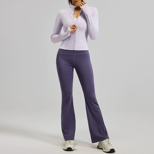 Leggings fins 100 % coton pour femmes adultes, avec coutures, tailles XL à 8XL, couleur unie, longueur genou, extensibles, antibactériens, respirants, 220g, été - Product Image 1