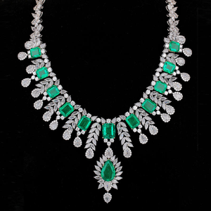 Collier pendentif de luxe en diamant de laboratoire taille carrée, chaîne épaisse en or 18 carats, bijou de mariage et de fiançailles, cadeau pour femme - Product Image 1