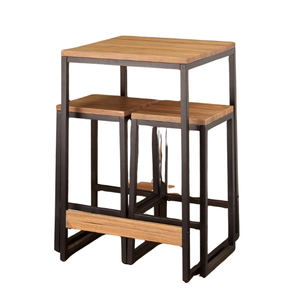 Ensemble de jardin moderne pour cour et cuisine, structure métallique, bois, pour salle à manger, salon, hôtel, usage extérieur, luxe, fabriqué au Vietnam - Product Image 2