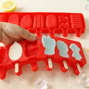 Moule à glace en silicone de qualité alimentaire, réutilisable, facile à nettoyer, pour desserts, gâteaux, mousses, chocolats, fruits et friandises glacées - Product Image 6