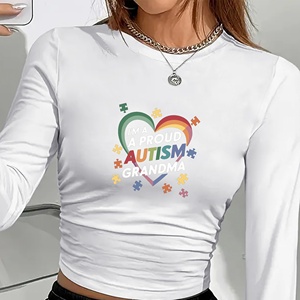 I M A Proud Autism Grandma camisa de manga larga de moda para mujer - Product Image 3
