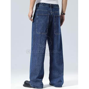 กางเกงยีนส์ผู้ชายแฟชั่น กางเกงทรงหลวม กางเกงยีนส์ผู้ชายทรงหลวม กางเกงลำลองผู้ชายใส่สบาย กางเกงผู้ชาย - Product Image 3