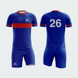 Uniforme de Fútbol de Alta Calidad 100% Poliéster, Personalizado con Impresión Frontal por Transferencia de Calor, Cintura Elástica Corta, Antibacteriano, de Secado Rápido - Product Image 2