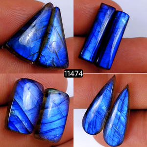 Ornements suspendus en cristal de labradorite brute scintillante de haute qualité, forme libre, diamant, décorations bleues apaisantes, vente en gros - Product Image 2