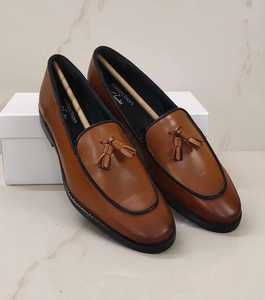 Chaussures habillées décontractées pour hommes à bout pointu en cuir, à lacets, imperméables, légères, confortables et antidérapantes, imprimées - Product Image 5