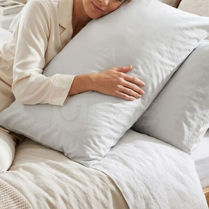 Fundas de Almohada Cuadradas Modernas Teñidas, Tejido de Poliéster y Algodón Ecológico, Costuras Duraderas y Acabado Limpio para Uso en el Hogar y Hoteles - Product Image 4