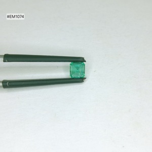 Émeraude zambienne de qualité 3A, forme octogonale carrée, pierre précieuse en vrac, 0,46 ct, pierre verte, 4,60x4,60x3,10 mm, pour la fabrication de bijoux, très demandée - Product Image 2