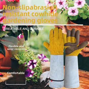 Gants d'apiculture en cuir Vantrex à manches longues, protection thermique, gants d'apiculture pour l'extérieur - Product Image 5