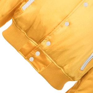 Logotipo personalizado StreetWear 100% Poliéster Impreso Bomber Negro Invierno Unisex Puffer Coat Hombres Chaqueta - Product Image 4