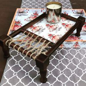 Bandeja de Madera Artesanal Tradicional para Servir, Única y Decorativa - Product Image 2