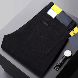 Jeans de Mezclilla Rectos para Hombre, Corte Regular, Lavado Claro, Transpirables, de Secado Rápido, para Invierno, Verano y Otoño, Uso Casual - Product Image 6