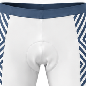 White Slate Blue <b>Padded</b> <b>Cycling</b> <b>Shorts</b> Breathable Quick Dry Stretch Road Bike Racing Training Performance Bicycle Sportswear - Product Image 3