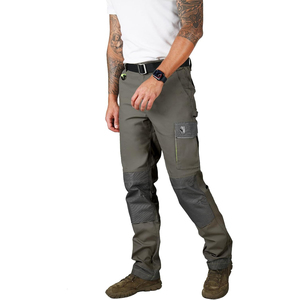 Pantalons de travail professionnels pour la construction, tissu renforcé, multi-poches, fournisseur de vêtements de travail - Product Image 1