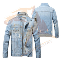 Nouvelles arrivées : vestes en jean slim fit pour hommes, haute qualité, couleur unie, en coton, pour adultes.