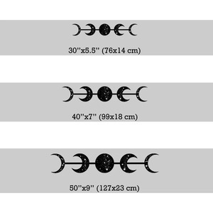 Metal Moon Phases <b>Wall</b> <b>Art</b> Black <b>Geometric</b> Horizontal Modern Handmade Hanging Decor Minimalist Home Decoration Mini 10-17 Inch - Product Image 5