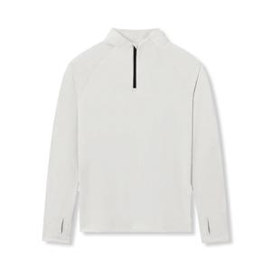Camiseta de compresión de manga larga con cremallera para hombre, personalizada al por mayor, para fitness, entrenamiento, gimnasio, ropa deportiva, sudadera, camiseta 1/4 - Product Image 5