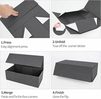 Scatola Regalo Pieghevole Magnetica di Lusso Grigia Personalizzabile, Ecologica e Riutilizzabile, Scatole per Scarpe in Cartone con Chiusura Magnetica