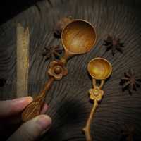 Spatule en bois naturel pour poêle antiadhésive, spatule plate en bois pour frire et cuisiner, ustensile de cuisine en gros par PE