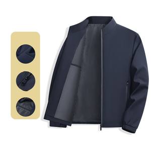 Chaqueta Bomber para Hombre, Tejido Transpirable, Venta Directa de Fábrica OEM, Estilo Deportivo Versátil para Hombres de Edad Media y Mayores, con Cuello Alto - Product Image 1