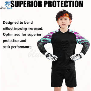 Uniforme de Portero de Fútbol Personalizado para Niños, Jersey Acolchado de Manga Larga con Estampado y Conjunto de Pantalones, Kit de Fútbol OEM - Product Image 4