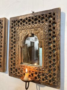 Antique Hand Carved Wooden <b>Arch</b> Panel | Vintage Indian Midcentury Modern Door <b>Frame</b> Wall Decor Home Furniture Bedroom Durable - Product Image 4