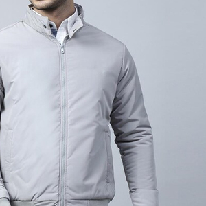 Hot Sale Personalized Men's Winter Bomber <b>Jacket</b> Casual Wear Solid Color Stand Collar Cotton <b>Padded</b> Bomber <b>Jacket</b> - Product Image 4