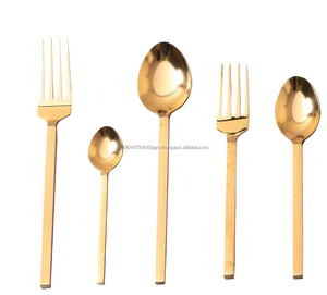 Forte demande Vente en gros de couverts en acier inoxydable 5 pièces SS304 de haute qualité pour mariage en vrac - Product Image 1
