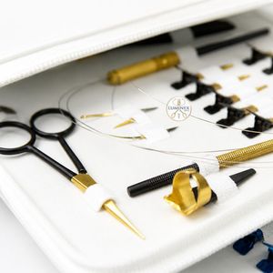 Black/Gold Hair Extension <b>Tool</b> <b>Kit</b> With Premium Quality Pliers and Stainless Steel Beads - Product Image 2