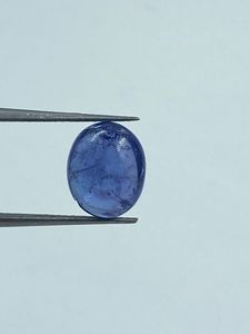 สีน้ำเงินรอยัลธรรมชาติ แทนซาไนต์คุณภาพสูง 2 ชิ้น พลอยรูปไข่ 7.55 กะรัต 9x11 มม. สำหรับทำเครื่องประดับ - Product Image 3