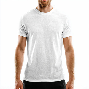 เสื้อยืดออกกำลังกายผู้ชายทรงหลวม แขนสั้น ผ้าโพลีเอสเตอร์/คอตตอนคุณภาพสูง แห้งเร็ว ระบายอากาศดี เป็นมิตรกับสิ่งแวดล้อม - Product Image 3