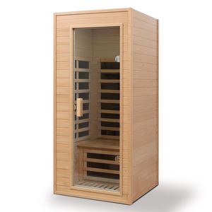 Sauna a Infrarossi per Una Persona in Legno di Hemlock con Funzione di Incasso nel Tetto - Product Image 5