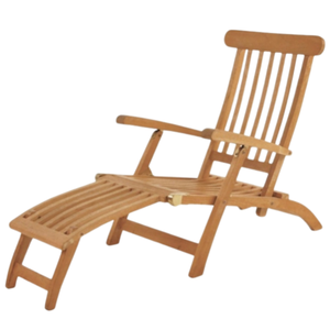 La chaise longue de jardin en teck Kampen est dotée d'un design pliable et d'un dossier réglable, ce qui la rend idéale pour une utilisation en extérieur. - Product Image 3