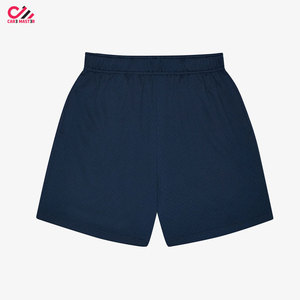 Pantalones Cortos Deportivos de Color Sólido para Hombre Care Master, de Secado Rápido, Cintura Elástica, Tejido de Poliéster, Diseño de Cintura Media - Product Image 1