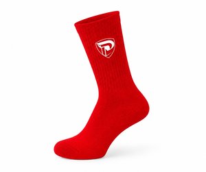 Dumela Men's Red Crew <b>Socks</b>-100% Cotton Knitted Heat-Transfer Printed Breathable & Quick Dry <b>Winter</b> Sports Use <b>Socks</b> - Product Image 1