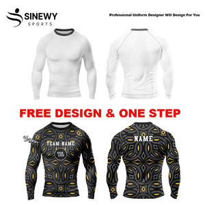 Camiseta de Compresión para Hombre, Manga Corta, UPF50+, Transpirable, Ecológica, para MMA, Secado Rápido, Playa, Surf, Natación - Product Image 5