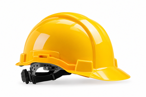 Casque de sécurité jaune en ABS de marque Karam, casque de chantier à fentes, résistant aux chocs élevés, personnalisable OEM/ODM - Product Image 3
