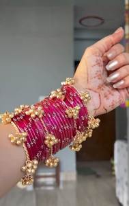 Nouveauté 2026 : Bracelets Ghungroo Jhumki en Verre de Cachemire de Haute Qualité, Scintillants, Écologiques, Multicolores, Idéaux pour Mariages et Fêtes - Product Image 4