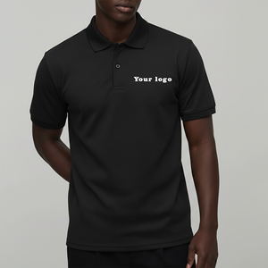 Tissu tricoté uni en polyester/coton tendance pour chemise, 180 GSM, logo imprimé DTF personnalisé, 2 couleurs, séchage rapide, streetwear - Product Image 4