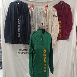 Algodón cáñamo Kurta Nepali hippy sytle algodón cáñamo Kurta venta al por mayor de la India algodón Kurta para hombres indio cáñamo kurta - Product Image 1