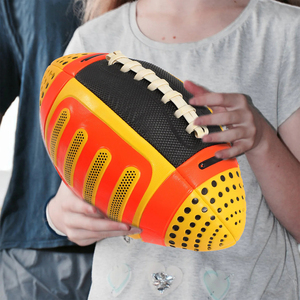 High Quality Custom Red Mini Soft Foam Football With <b>White</b> <b>Laces</b> And Dots For Kids Teens Outdoor Sports Training Rugby Ball Play - Product Image 3
