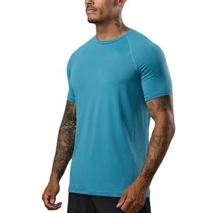 T-shirt de sport athlétique 2026 en coton 100% extensible, respirant et compressé, coupe régulière et ajustée, 180 grammes, écoresponsable - Product Image 3