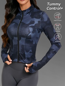 OEM Wholesale Women <b>Yoga</b> <b>jacket</b> Breathable Outerwear Fashion Long Sleeves with Pockets Women <b>Yoga</b> <b>jacket</b> wtih custom color - Product Image 6