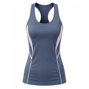 Women's Formal Strappy Tank <b>Top</b> with <b>Feathers</b> Breathable Quick-Dry Fabric for Fashionable Workouts - Product Image 1