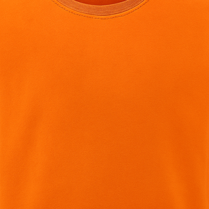 T-shirt à col rond orange à manches courtes, en polyester respirant, unisexe, coupe classique, toutes saisons, couleur unie, vêtements de sport - Product Image 5